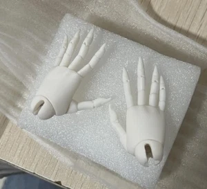 New White Skin Hands Jointed hands For 1/4 BJD Doll Girl - Picture 1 of 6