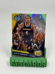 2023-24 Bowman University Chrome Refractor Nimari Burnett #91 1st Michigan - Bild 1 von 2