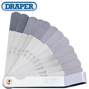 PRECISION Tappet Feeler Gauge Set 0.203-0.66mm AF/Metric Offset 12 Blade Guage - Picture 1 of 2