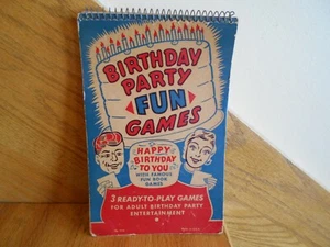 Vintage Birthday Party Fun Games Notebook 3 sets sheets USA *shipping included!* - Picture 1 of 12