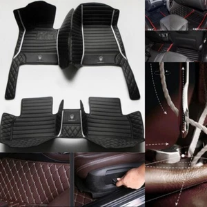 Car Mats For Maserati GranTurismo Ghibli Anti-slip Waterproof Carpets Custom Mat - Picture 1 of 36