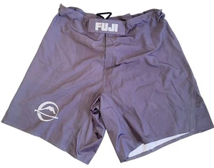 Fuji Mens Gray BJJ/MMA Training Shorts Size 44 With Logo - Picture 1 of 12