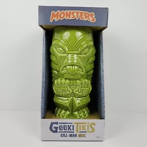 Monsters Geeki Tiki Gill-Man Tiki Glass Green Ceramic Mug 18 Oz - Picture 1 of 11