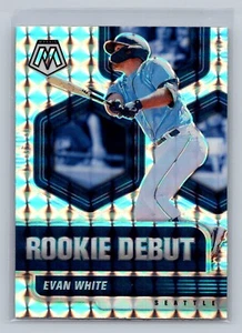 2021 Mosaik #RD19 Evan weiß Rookie Debüt silber Preis - Bild 1 von 2