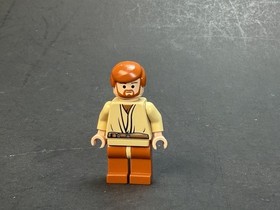 LEGO SW Obi-Wan Kenobi Minifigure w/Dark Orange Hair Legs NO CAPE sw1035 #7255