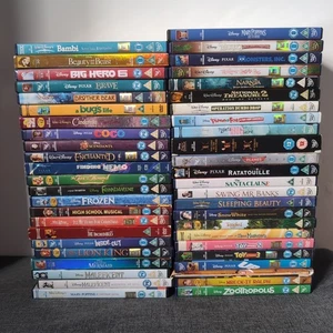 50 HUGE Walt Disney DVD Job Lot Bundle Kids Childrens DVDs Animation Live Action - Imagen 1 de 6