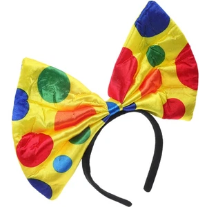 Clown Bow Tie Headband Hair Large Ear Headbands for Cosplay Masquerade One Size - Imagen 1 de 12
