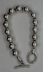links of london bead ball bracelet 8.5 inches 11mm balls - Picture 1 of 6