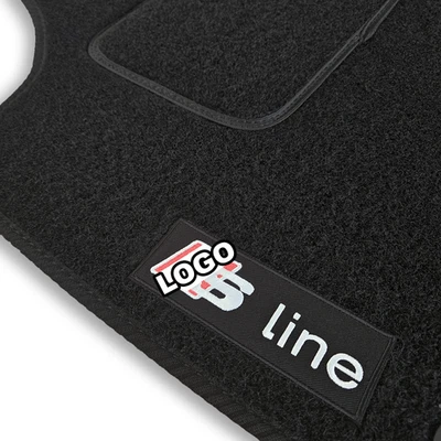 Tapis de Sol pour Audi TT TTS 8J Logo SLine Brodé Voiture Velours 2006-2014 - Photo 1/3