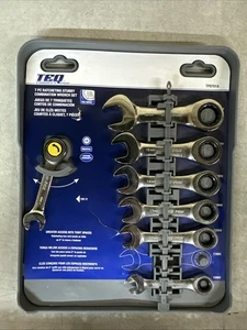 NEW TEQ Correct Pro 7pc Ratcheting Stubby Combination Wrench Set PN: TP8701A - Picture 1 of 3