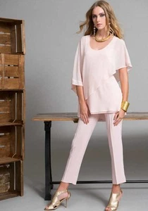 Edas pantalone pantaloni donna eleganti Sgombro riga centrale piega cerimonia  - Foto 1 di 1