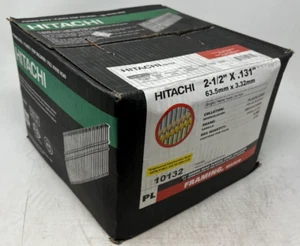 HITACHI 10132 2-1/2" X .131 FH Tira de Plástico Clavo, DP - Liso/Brillante, 5M/Estuche - Imagen 1 de 1