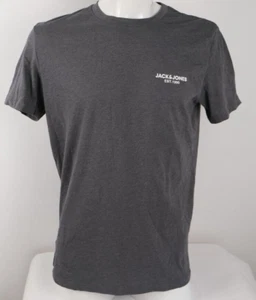 Jack and Jones Mens Tshirt Colour Grey Asphalt Size M Style 12194732 BNWT - Picture 1 of 6
