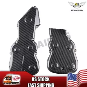 FL 2007-2013 Ducati 848, 1098, 1198 Cam Belt Covers - 100% Carbon Fiber - Foto 1 di 6