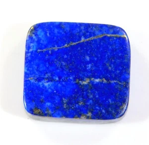 48 Ct Top Natural Blue Lapis Lazuli Square Cabochon Untreated Gemstone BC=0217 - Picture 1 of 6