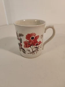 Marjolein Bastin Ceramic Tea Coffee Winter Mug with Handle Flowers Rabbit - Picture 1 of 5