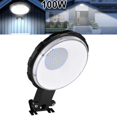 CUTEVER 100W LED Barn Yard Light Dusk to Dawn Outdoor Garden Street Security Area Lights