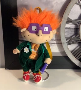 Vintage 90’s Nickelodeon Chuckie Finster Rugrats Green Tuxedo Plush Backpack - Picture 1 of 11