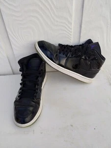 Nike Air Jordan 1 Mid SE Space Jam Black DV1308-004 Size 11.5 Heel Drag - Foto 1 di 12