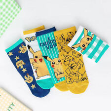 5 Pairs Pikachu Cute Children Socks 2 designs POKEMON 1yr to 8yr