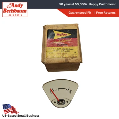 1961 Plymouth Valiant Instrument Cluster Temperature Gauge 2209204 NOS - Image 1 of 4