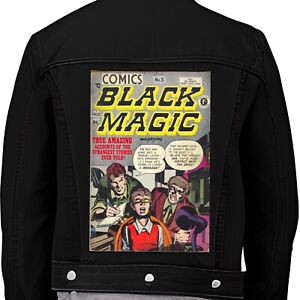 Black Magic Vintage Horror Comic Book Cover Iron On Jacket Back Patch Punk Goth