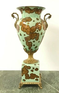 Urna de porcelana grande única hecha a mano siglo XIX Francia - Imagen 1 de 8