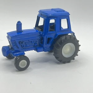 Ford Unbranded Royal Blue Farming Tractor 1:64 Vintage Loose - Picture 1 of 7