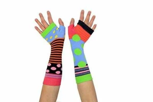 United Oddsocks Stripes and Spots Colourful Arm Warmers - Teenagers Gift Idea - Picture 1 of 1