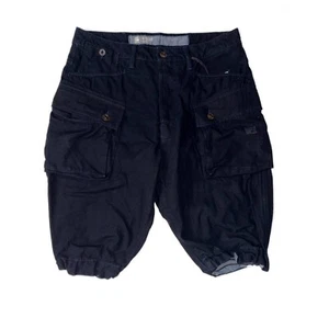 G-STAR Men's Black Mechanic Loose 1/2 Shorts RRP £60 - Picture 1 of 3