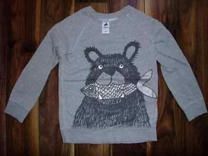 Palomino C&A Pullover Bär grau warm Winter 134 innen angeraut Junge - Bild 1 von 8