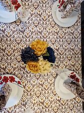 trendy ikat table cloth, with 6 napkins, beautiful party tablecloth