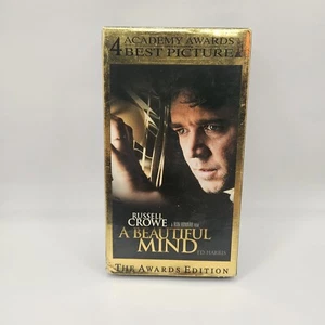 A Beautiful Mind VHS Rental Hollywood Video Movie Night Nostalgia be Kind Rewind - Picture 1 of 3