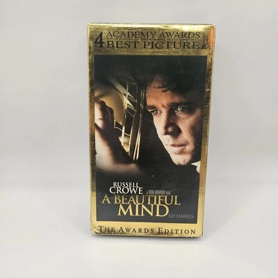A Beautiful Mind VHS Rental Hollywood Video Movie Night Nostalgia be Kind Rewind - Image 1 of 3