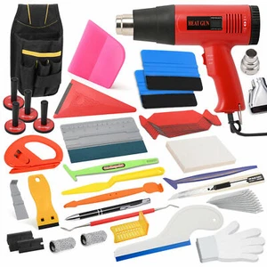Car Wrap Application Tools Kit Vinyl Squeegee Felt 2 Magnets Window Tint Install - Picture 1 of 9