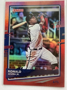 2020 Donruss Ronald Acuna Jr Red Holo