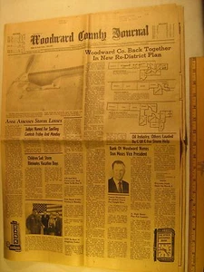 Newspaper WOODWARD (Oklahoma) Mar 4, 1971 26" Snow, Army Helps [Y59Vb1d] - Picture 1 of 3