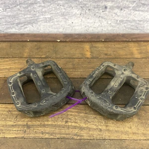 Schwinn XS BMX Pedals 1/2 in Bubble Font OPC Old School BMX Freestyle Plastic A4 - Picture 1 of 12
