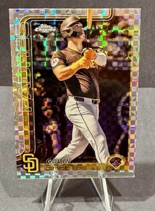 2025 Topps Chrome Gavin Sheets X-Fractor #158 San Diego Padres - Picture 1 of 2