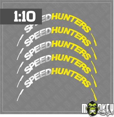 Reifenbeschriftung 1:10 Speedhunters / RC Drifter Kyosho Tamiya Carson usw - A - Bild 1 von 2