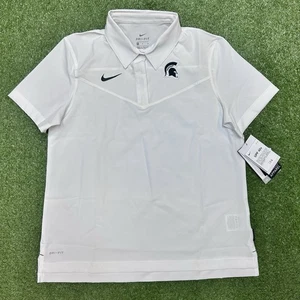 Nike Michigan State Spartans On-Field Sideline Coach Polo NWT Women’s Medium - Picture 1 of 9