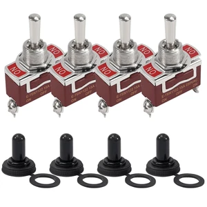 Interruptor de palanca impermeable 12V marino encendido apagado encendido 3 pines 3 posiciones SPDT 12 voltios DC 3 - Imagen 1 de 12