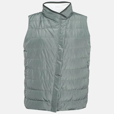 Chaleco acolchado sintético gris Brunello Cucinelli L Foto 1 de 4