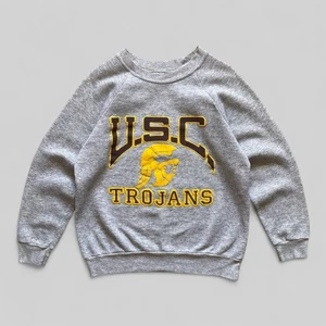 U.S.C. Trojans Vintage Grey Cotton Sweatshirt – Size 42–44 (fits M) - Picture 1 of 17