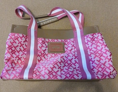 TOMMY HILFIGER ROSA MEDIANO ICÓNICO BOLSO DE MANO MONEDERO BOLSO DE MANO Foto 1 de 4