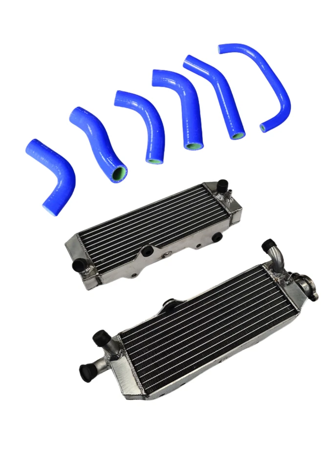 Fit Honda XR650R 2000 - 2007 铝散热器 + 硅胶软管 蓝色 — 第 1/4 张图片