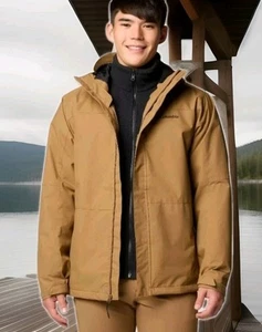 Men's Columbia Hikebound II Waterproof Interchange Jacket Sz Large Delta - Picture 1 of 9