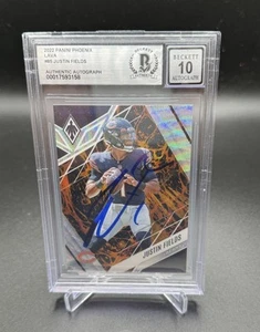 Justin Fields Panini Phoenix Jets Autographed Signed Beckett Slabbed Card COA - Picture 1 of 6