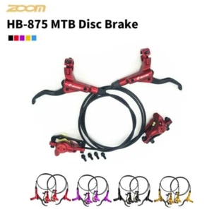 ZOOM HB-875 Hydraulic Disc BrakeXC Bike MTB Front Rear Set Red For SHIMANO - Picture 1 of 29