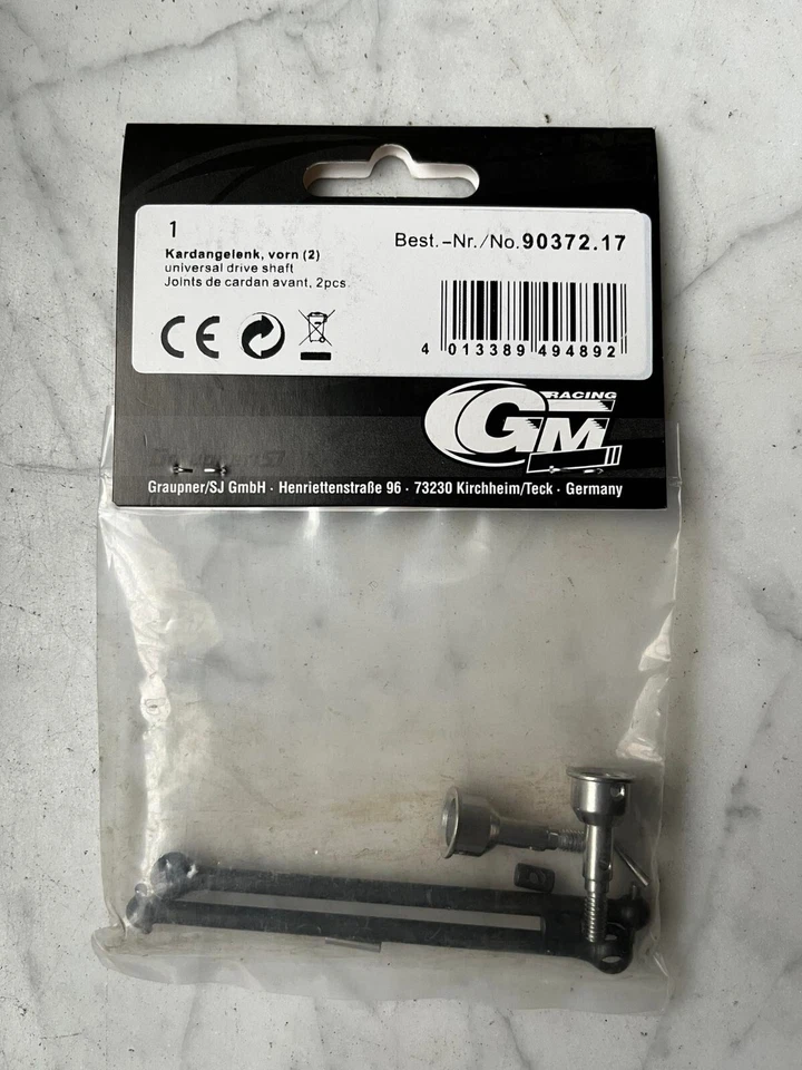 GM Graupner SJ Kardangelenk vorne 2 Stk Best. Nr. 90372.17 NEU - Bild 1 von 1